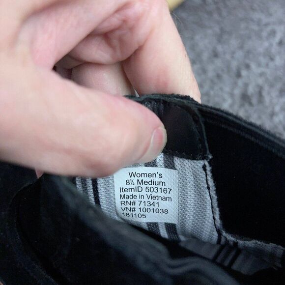 LL Bean Boots Old Port Chelsea Womens Size 8.5 Black Suede Pull On Ankle Booties - Picture 8 of 9